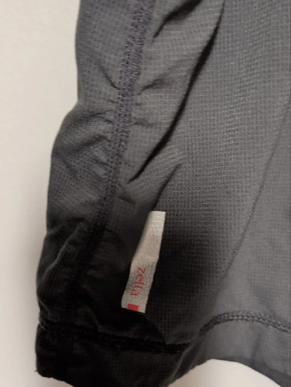 Zella Charcoal Gray Skort with Striped Waistband